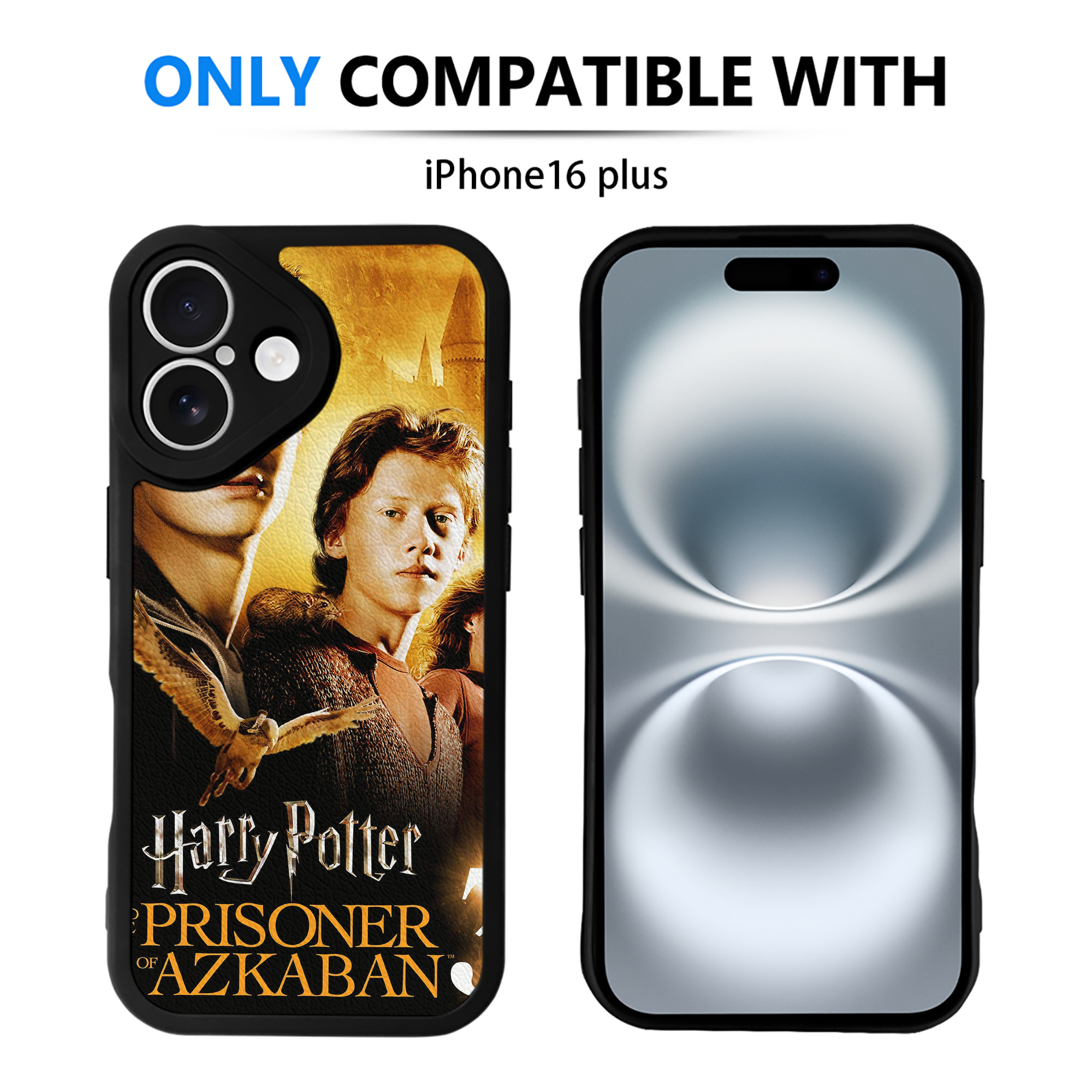 （画像用） Harry Potter ハリー・ポッターシリーズ 【iPhone 16シリーズ対応】シリコンスマホケース（レザー調） 材質：シリコン